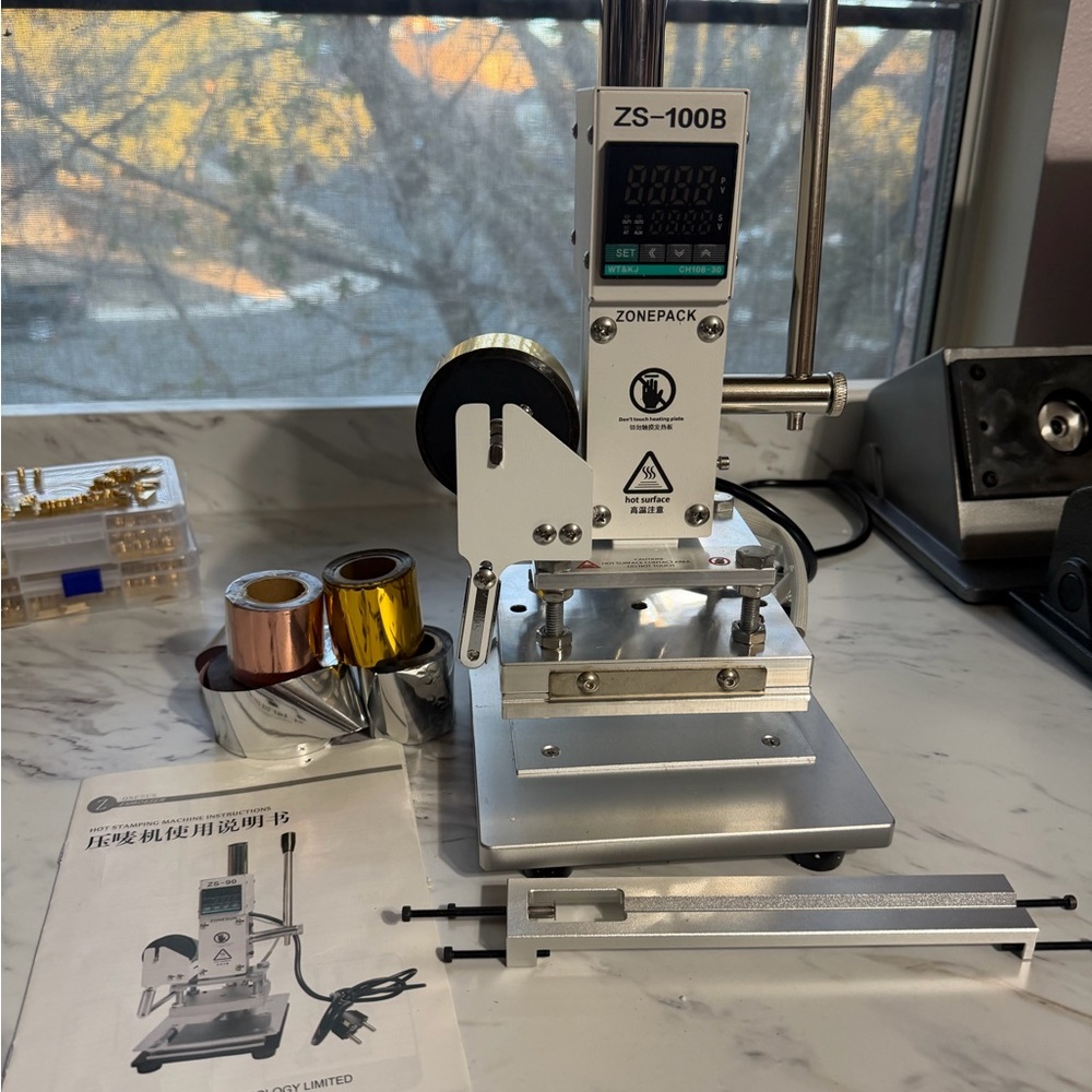 ❤️SOLD❤️Hot Foil Stamping Machine - Silver